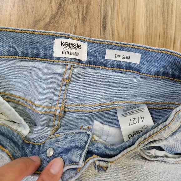 Kensie Jeans High Rise Slim Straight - Picture 4 of 11